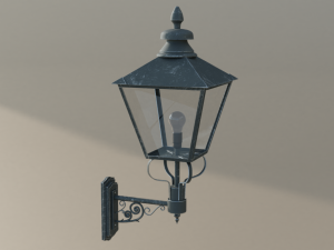 vintage wall street lamp Modelo 3D