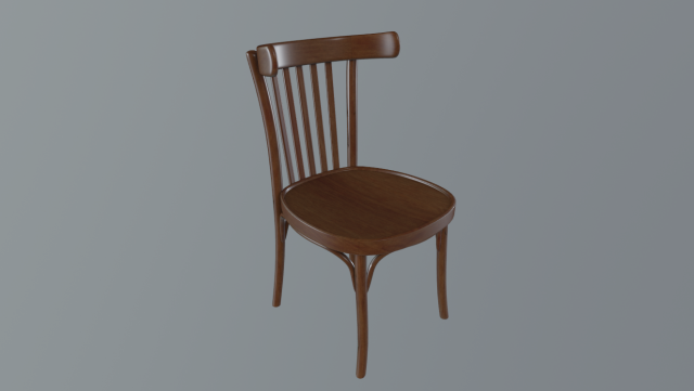 old wood chair Modèle 3D .c4d .max .obj .3ds .fbx .stl .blend 