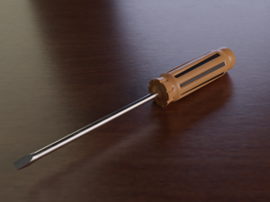 simple fat-blade screwdriver Modelo 3D