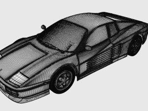ferrari testarossa Modelo 3D