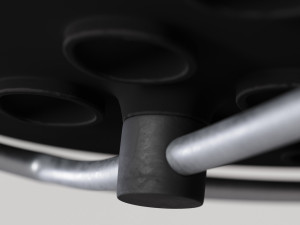 holi open shell armrest base chair Model 3D