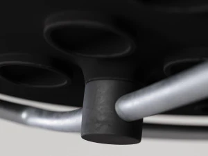 holi open shell armrest base chair 3D Model