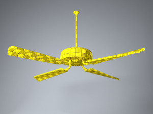 ceiling light fan Model 3D