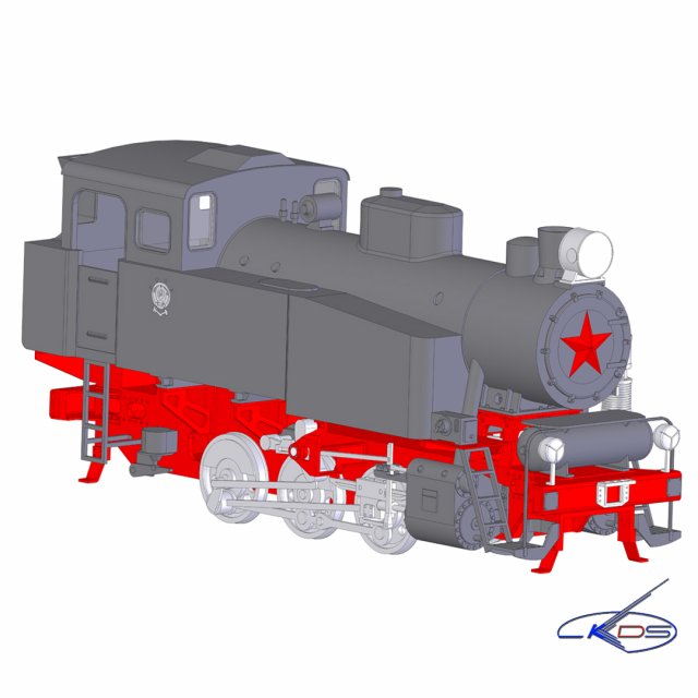 locomotive 9p 3D मॉडल .c4d .max .obj .3ds .fbx .stl .blend 