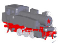 Locomotive 9P 3D-Modell