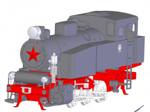 locomotive 9p 3D मॉडल