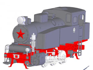 locomotive 9p 3D Model