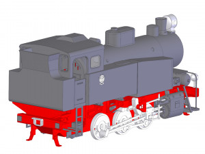 locomotive 9p 3D मॉडल
