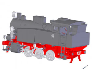locomotive 9p 3D Model