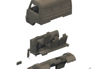 kamaz-5350 Model 3D