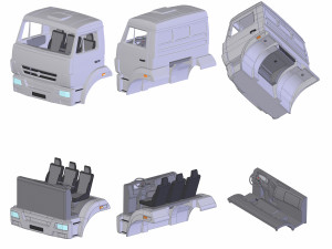 kamaz-5350 Model 3D