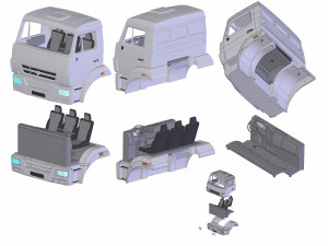 kamaz-5350 Model 3D
