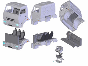 kamaz-5350 Model 3D