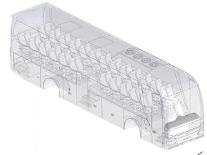 man lions coach bus 3D Model