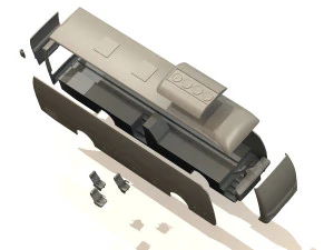 man lions coach bus 3D Model