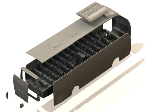 man lions coach bus 3D Model