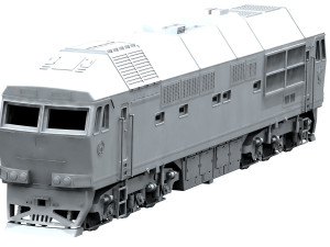 soviet locomotive tep70 3D Модель