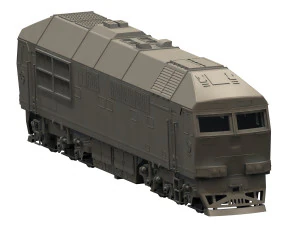 soviet locomotive tep70 3D Model