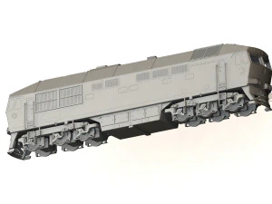 soviet locomotive tep70 3D Model