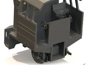 soviet locomotive tgm23 3D Model