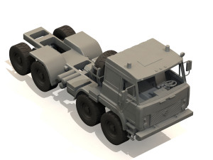 chassis model ural-5323 3D 모델