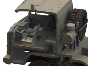 chassis model ural-5323 3D 모델