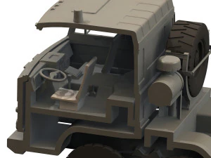 chassis model ural-5323 3D Model