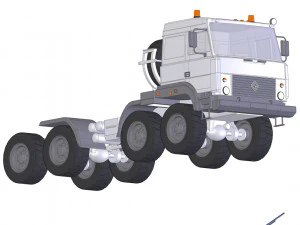 chassis model ural-5323 3D Model