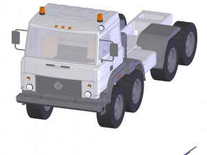 chassis model ural-5323 3D 모델