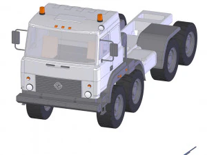 chassis model ural-5323 3D Model