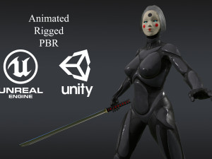 android geisha 3D Модель