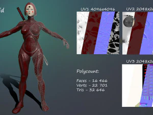android geisha 3D Model