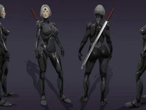 android geisha 3D Model