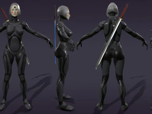 android geisha 3D Model