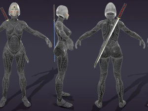 android geisha 3D Model