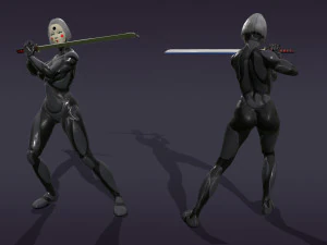 android geisha 3D Model