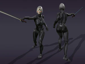 android geisha 3D Model
