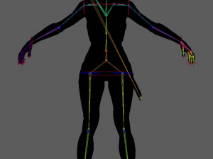 android geisha 3Dモデル