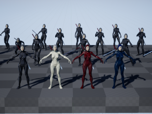 android geisha 3Dモデル