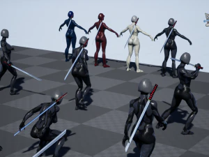 android geisha 3D Model