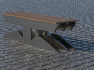 bench 3Dモデル