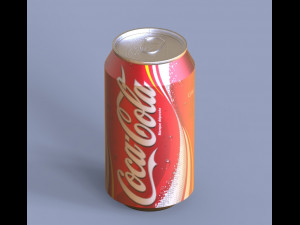 coke bottle can 3D Model