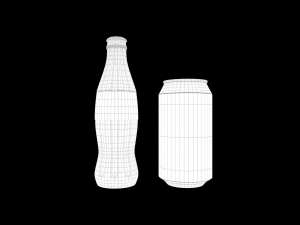 coke bottle can 3D Model