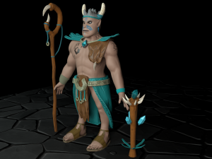 grohk paladins character Modelo 3D