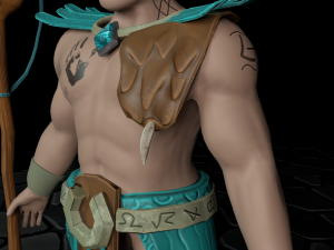 grohk paladins character Modelo 3D