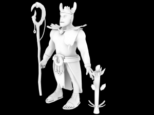 grohk paladins character Modelo 3D