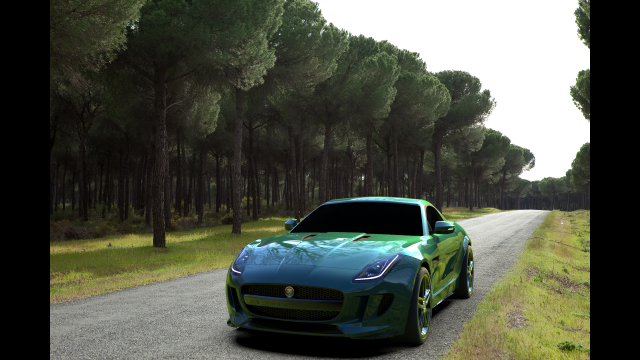 jaguar f-type 2016 Model 3D .c4d .max .obj .3ds .fbx .stl .blend 