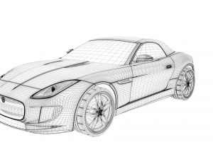 jaguar f-type 2016 Model 3D
