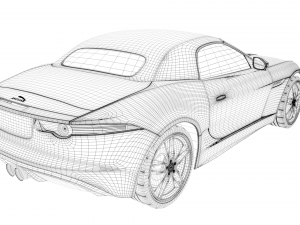 jaguar f-type 2016 Model 3D