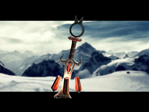 stylized sword Model 3D